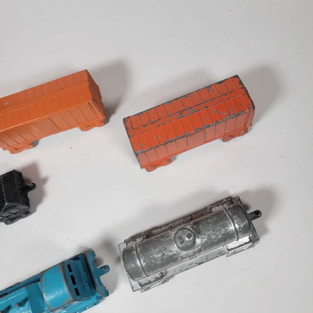 VTG 1960's - Midgetoy Diecast Metal 5 Piece Train Set‎ - Rockford Illinois, USA